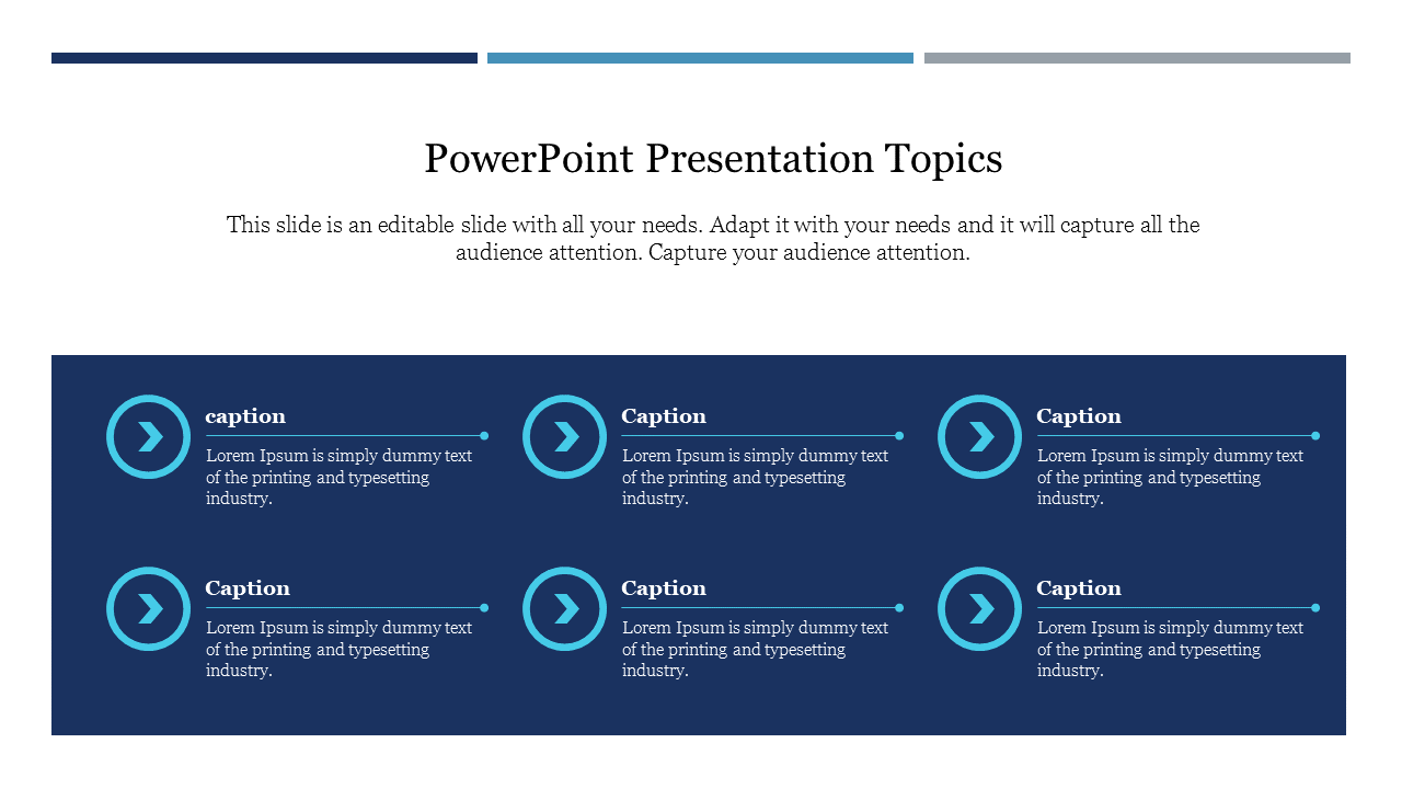 Elegant PowerPoint Presentation Topics Template Slides
